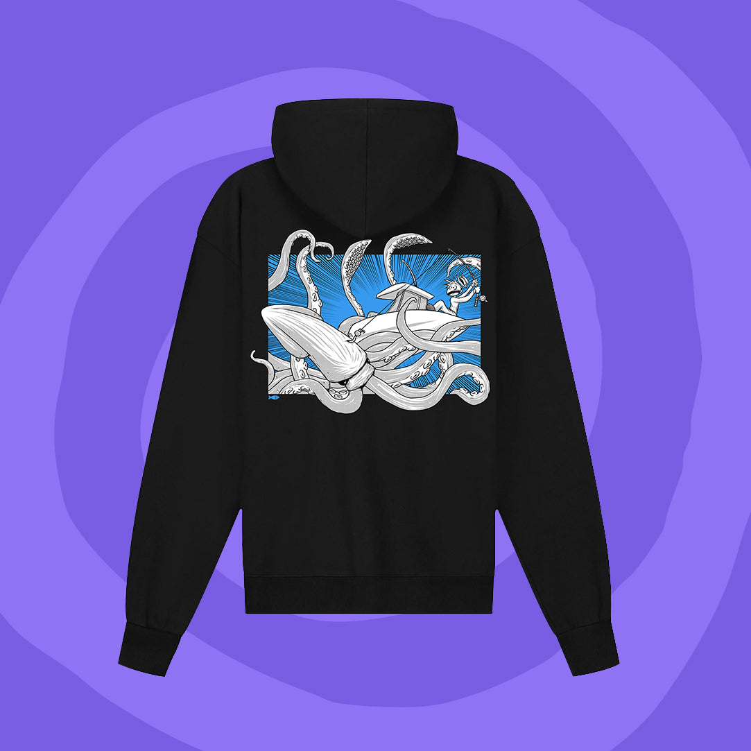 Fisch Hoodie - Squid - Black & Blue