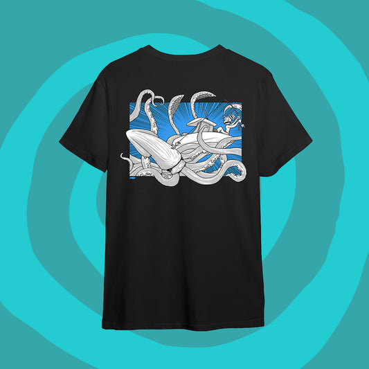 Fisch Tee - Squid Black & Blue